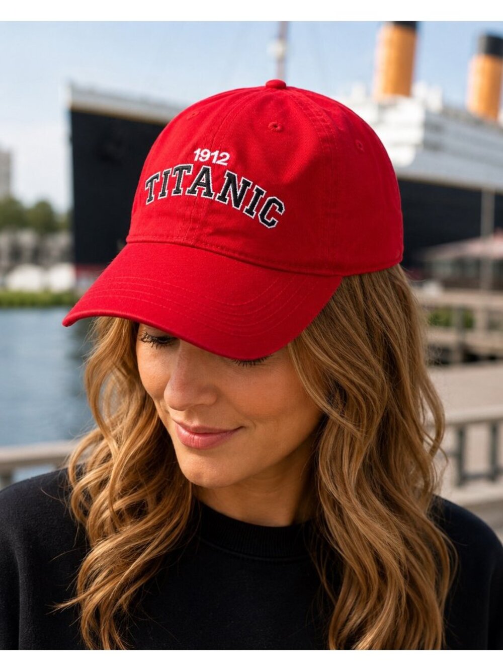 Titanic Museum Attraction 1912 Red Souvenir Baseball Cap Hat NWT - Picture 7 of 7